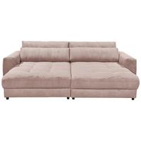 Mega pohovka LOVESEAT světle růžová - černá/světle růžová, Konvenční, kompozitní dřevo/textil (292/90/194cm) - MID.YOU