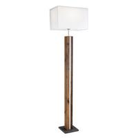 Stehleuchte 41130247 Forest - Beige/Silberfarben, Natur, Holzwerkstoff/Textil (40/27/150cm) - Globo