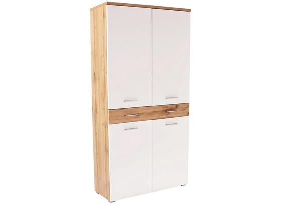 Šatní Skříň Space New - bílá/barvy dubu, Moderní, dřevěný materiál (100/199/35cm) Šatní Skříň Space New - bílá/barvy dubu, Moderní, dřevěný materiál (100/199/35cm)