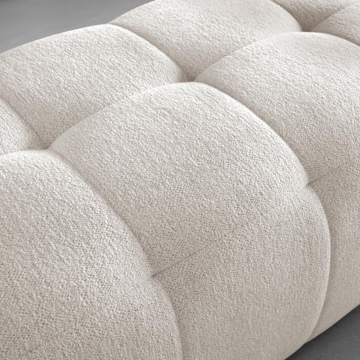 Taburetka SOFI, écru - čierna/krémová, Modern, textil (128/48/70cm) - Premium Living