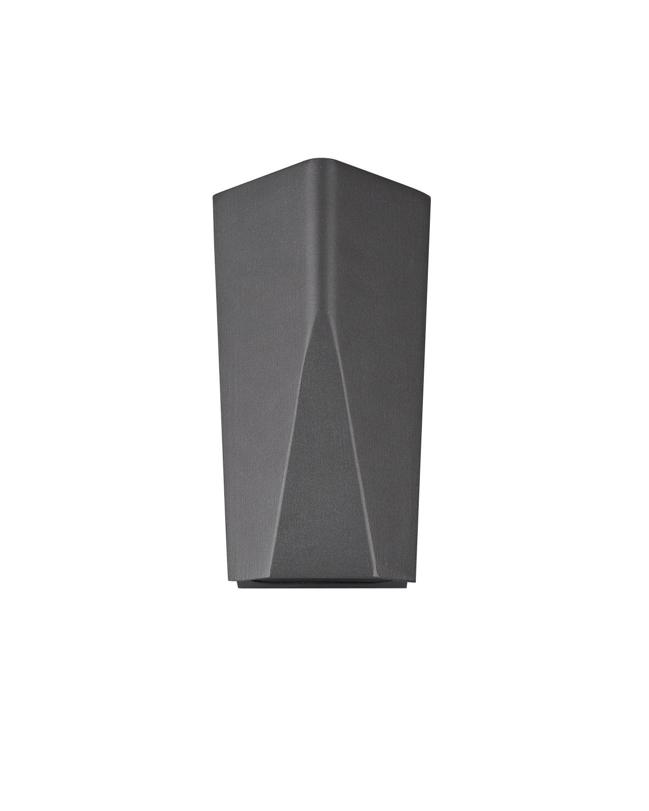 Außenwandleuchte Tay 4,5w Aluminium, Wandmontage - Anthrazit, Design, Metall (20/10,6/6,2cm) - Trio Leuchten