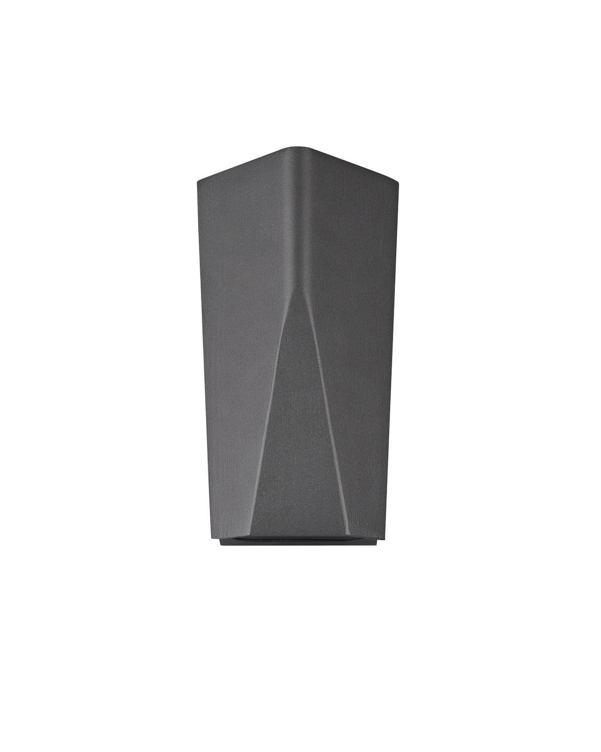 Außenwandleuchte Tay 4,5w Aluminium, Wandmontage - Anthrazit, Design, Metall (20/10,6/6,2cm) - Trio Leuchten