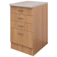 Küchenunterschrank Nano Ussa 50cm Buche Dekor - Beige/Buchefarben, Holzwerkstoff (50/85/60cm) - FlexWell
