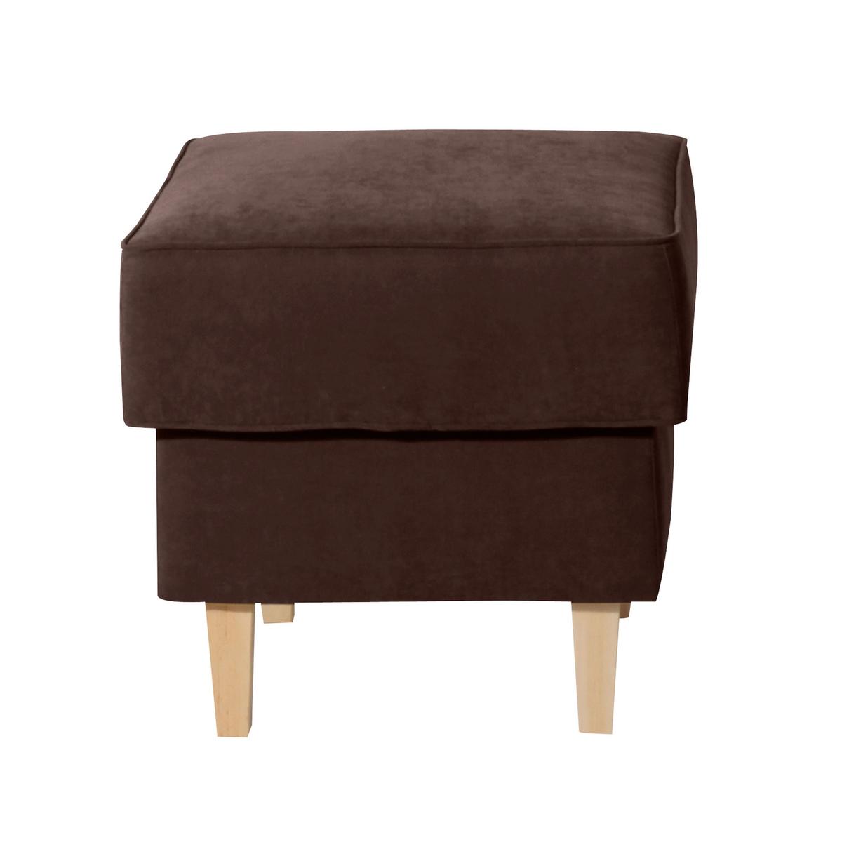 Hocker Lorris - Buchefarben/Braun, Design, Textil (53/45/53cm) - Max Winzer