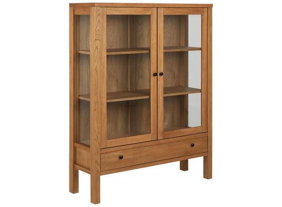 Vitrine Brentwood B: 110cm Eichefarben - Eichefarben, KONVENTIONELL, Glas/Holz (110/145,5/37cm) - Carryhome Vitrine Brentwood B: 110cm Eichefarben - Eichefarben, KONVENTIONELL, Glas/Holz (110/145,5/37cm) - Carryhome