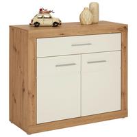 KOMODA MALTA  -EXKLUSIV- - bílá/barvy dubu, Konvenční, kompozitní dřevo/plast (97/86/40cm) - Mömax