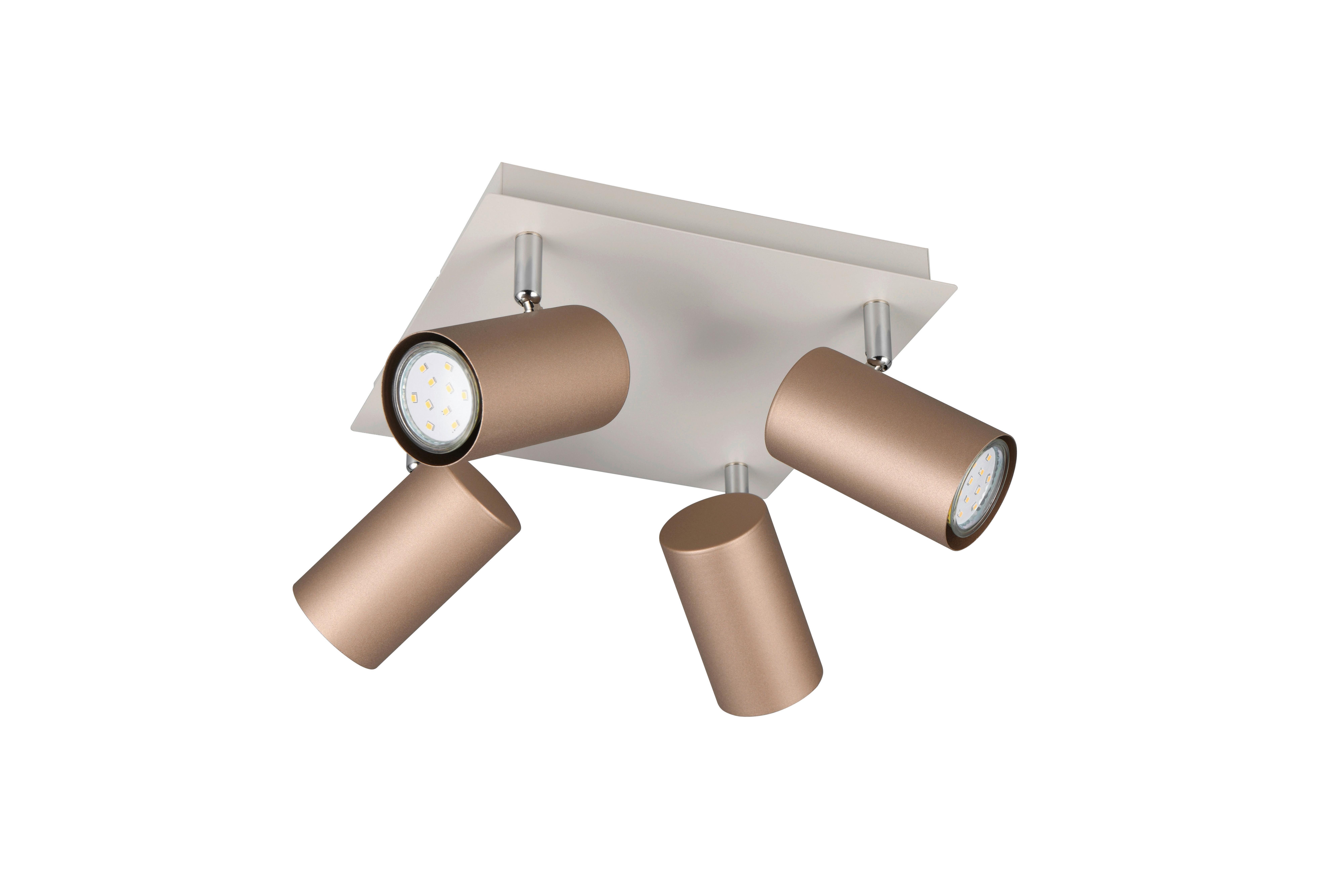 Strahler 802430465 Marley - Braun/Grau, KONVENTIONELL, Metall (24/24/15cm) - Trio Leuchten