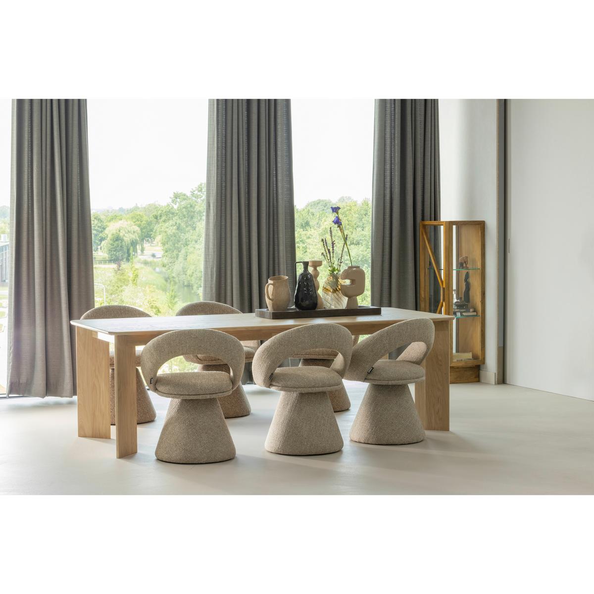 Vitrine Kella Naturfarben B: 40 Cm - Naturfarben, Design, Glas/Holz (40/137/39cm) - Livetastic