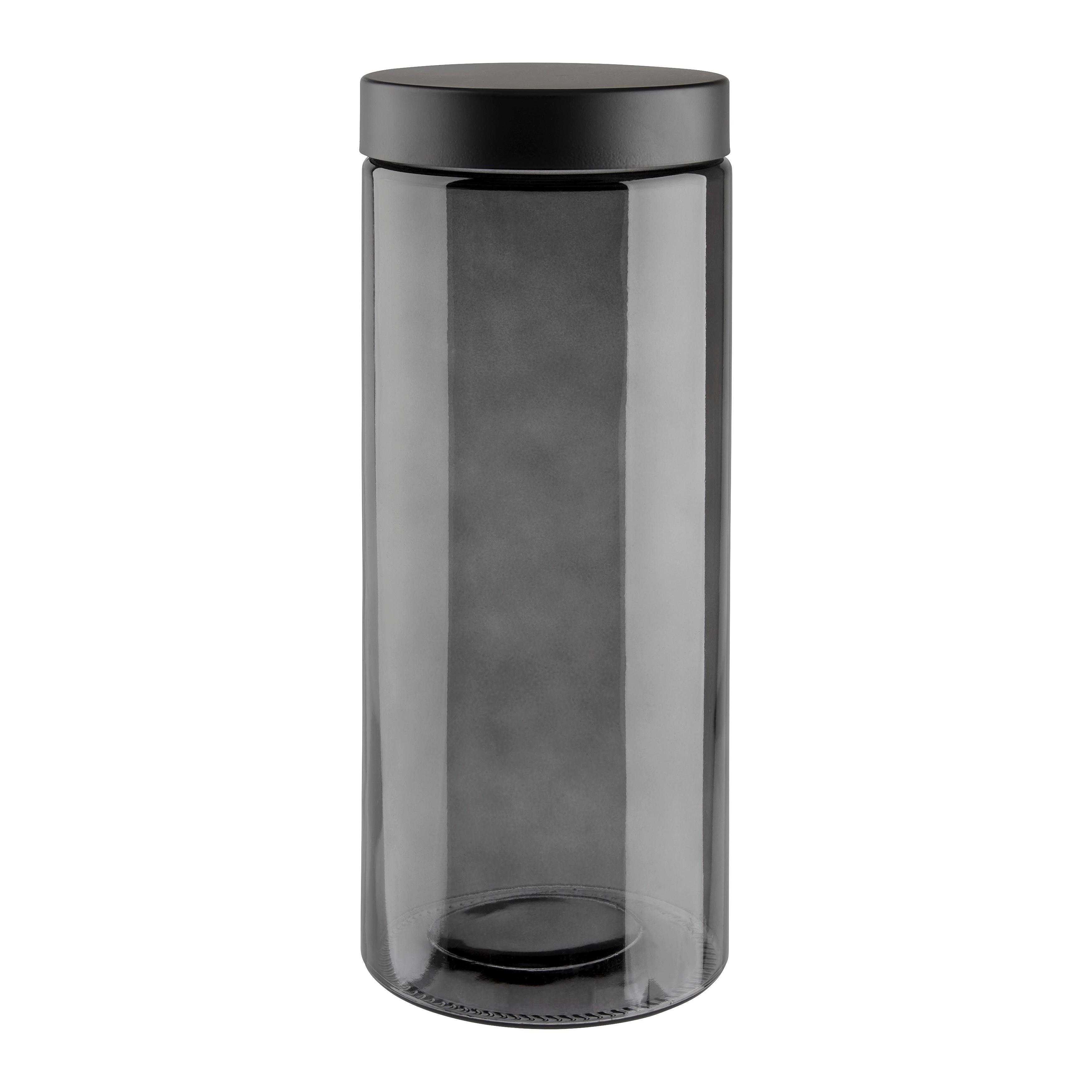 Dóza na potraviny MAGNUS BLACK - 2 L - čierna/sivá, Modern, kov/plast (11/27cm) - Mömax