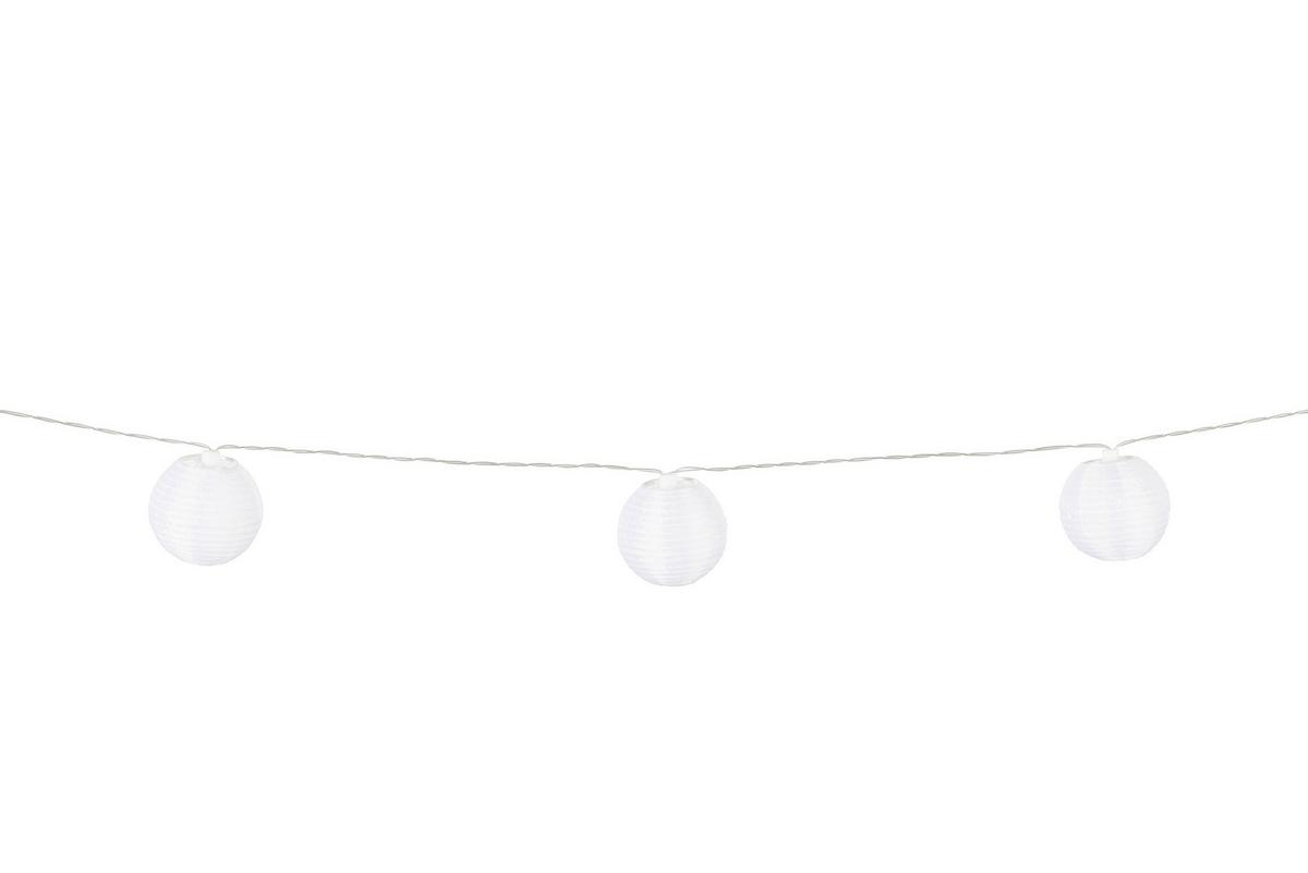 SOLÁRNE SVIETIDLO LAMPI - čierna/biela, Romantik / Landhaus, textil/plast (200cm) - Mömax