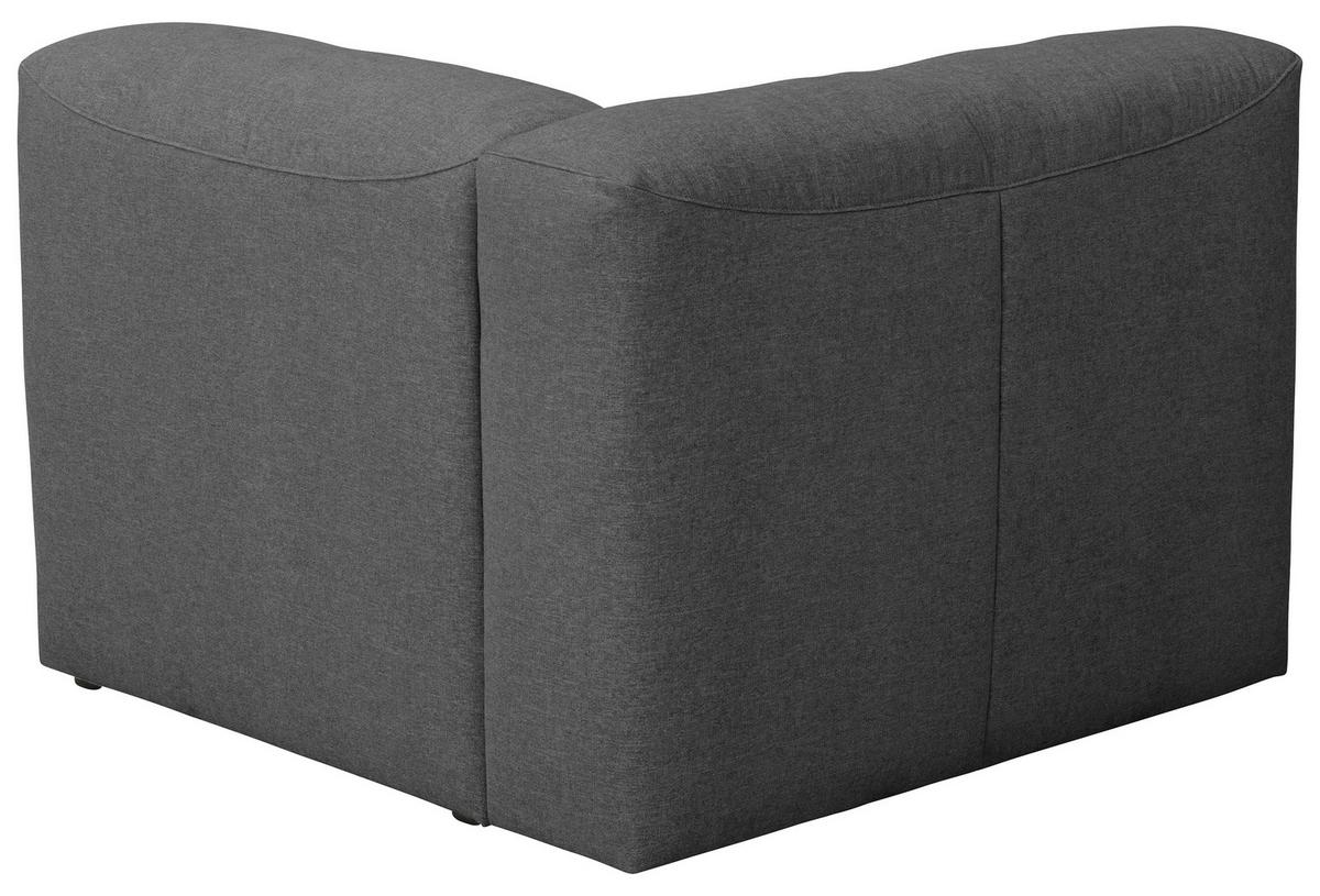 Eckelement Lena Anthrazit Flachgewebe - Anthrazit, Design, Textil (100/73/100cm) - Max Winzer