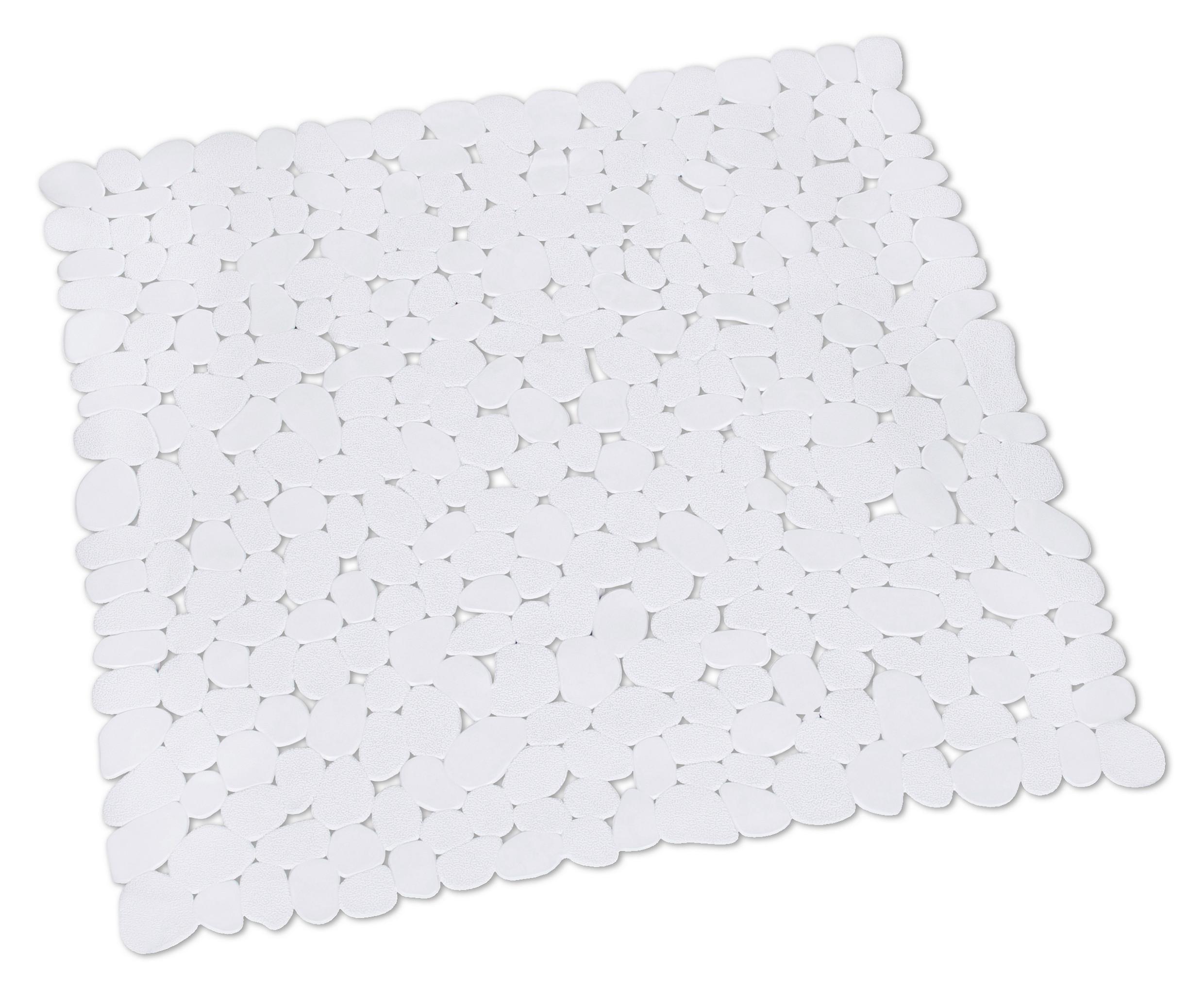 Podložka do sprchy Stones, 50/50cm, biela - plast (50/50cm) - Modern Living
