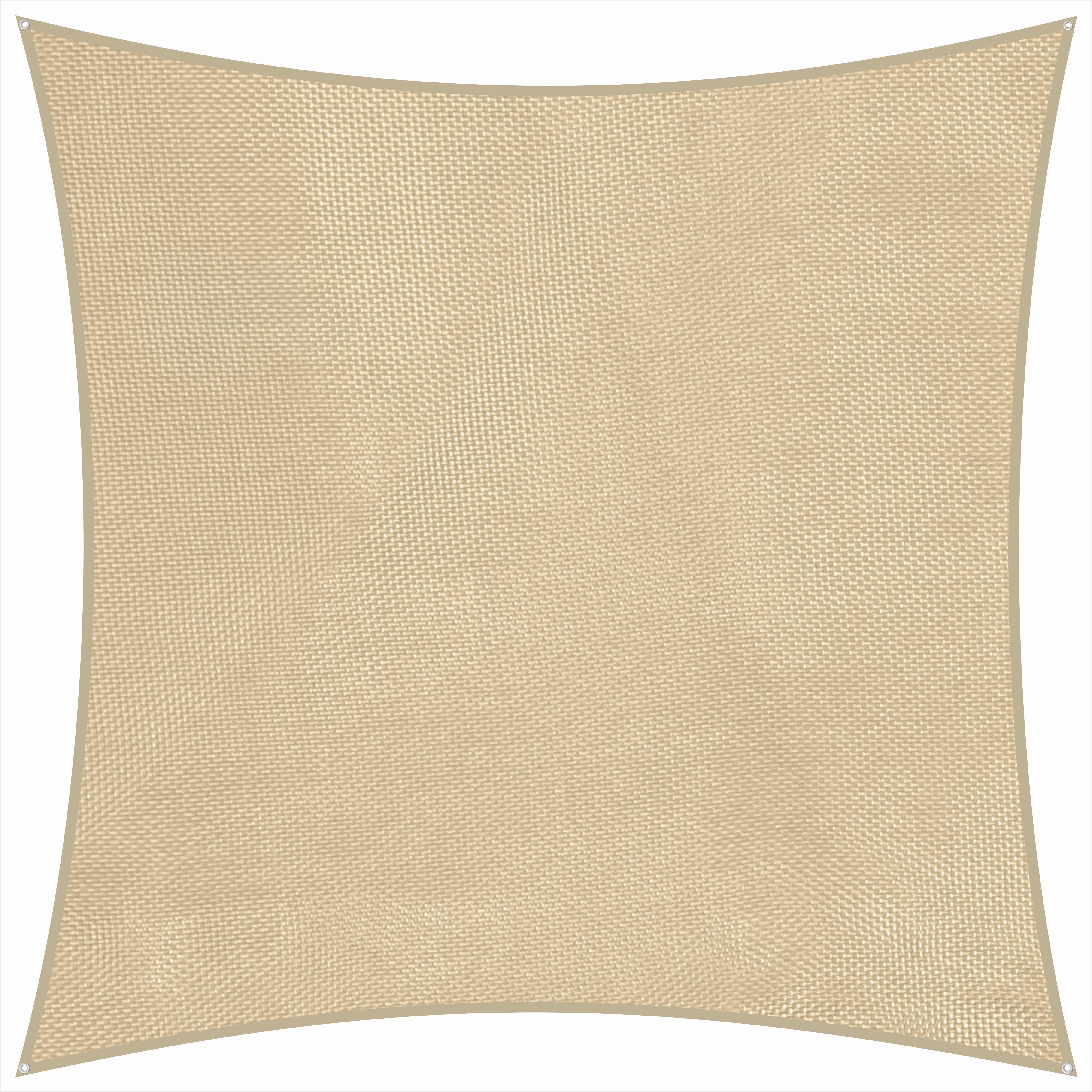 Sonnensegel Quadrat 360 X 360 - Naturfarben, Basics, Textil (360/0,3/360cm) - Schneider