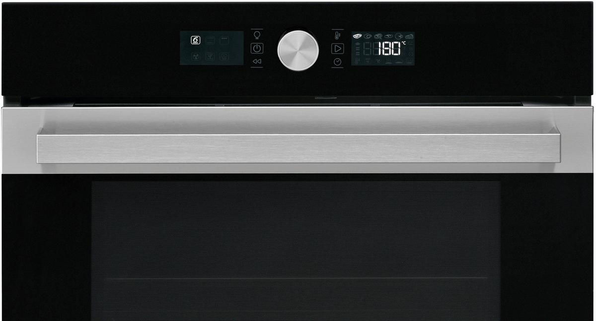 Einbau-backofen Bik5 B: 59,5cm Schwarz/edelstahl Mit Timer - Silberfarben/Schwarz, Basics (59,5/59,5/56,4cm) - Bauknecht
