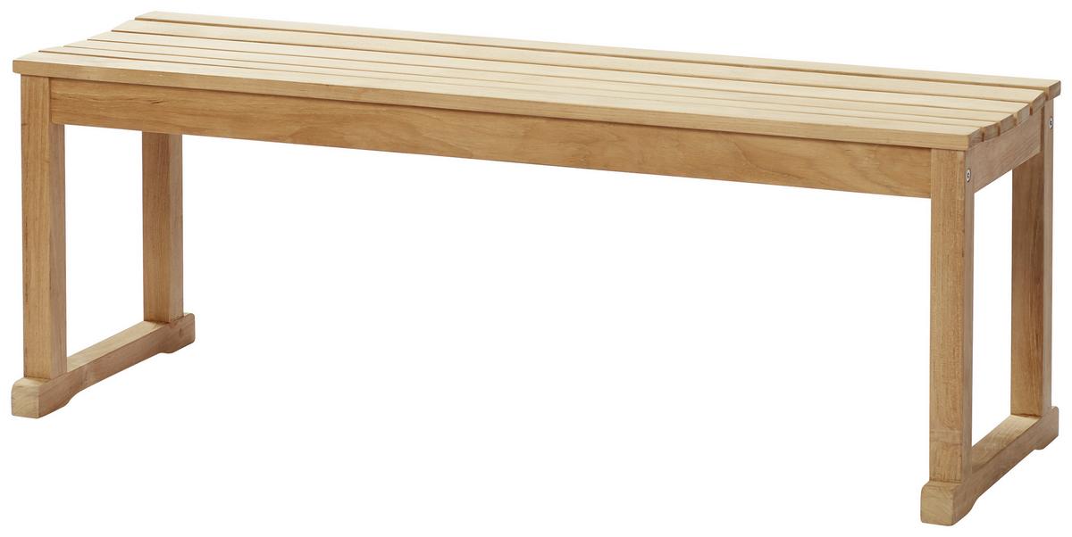 Sitzbank Echtholz Teakfarben Vega Bht: 120x43x40 Cm - Teakfarben, KONVENTIONELL, Holz (120/43/40cm) - MID.YOU