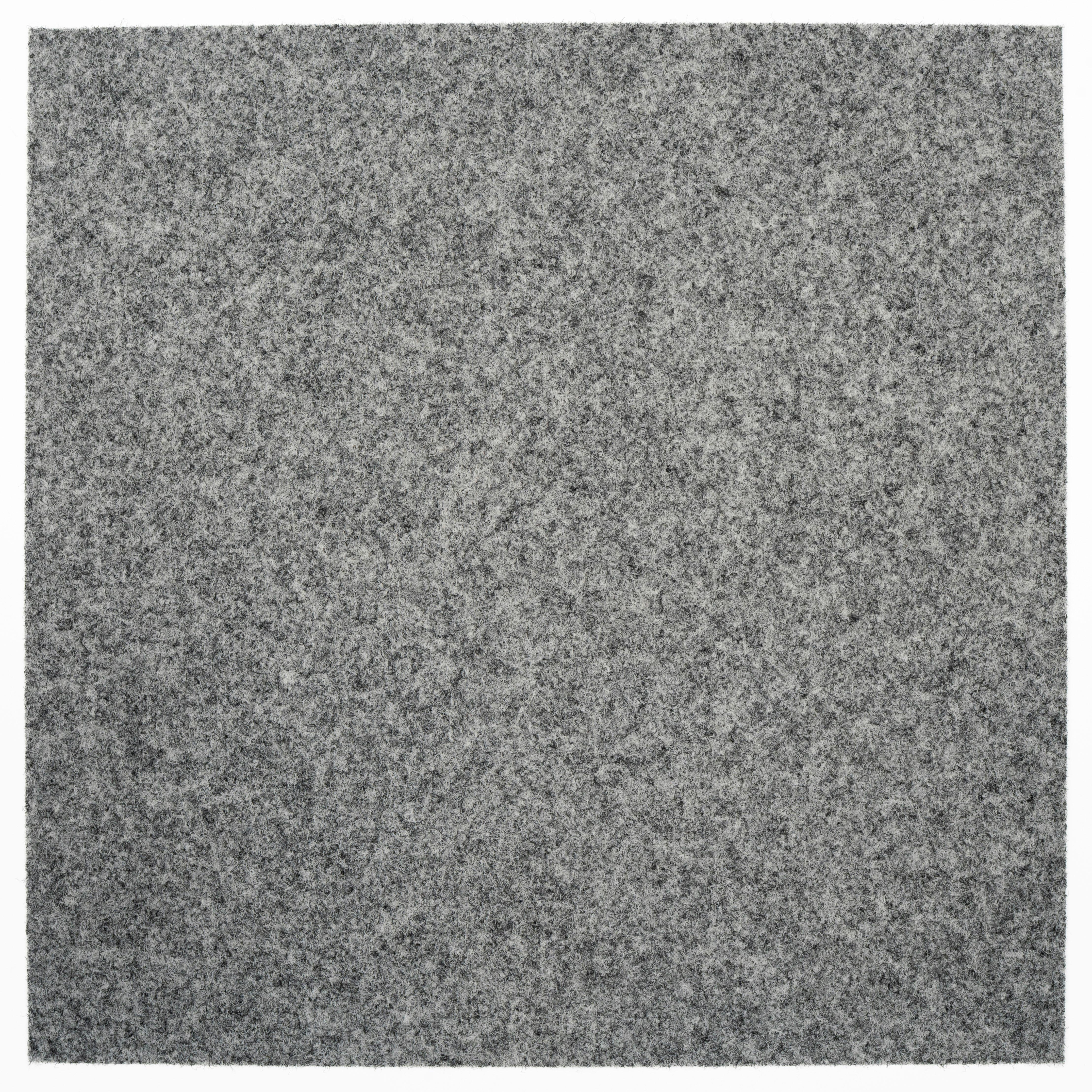 Teppichfliese Grau Dynamic 50x50 cm Florhöhe 6,5 mm - Grau, Basics, Textil (50/50cm)
