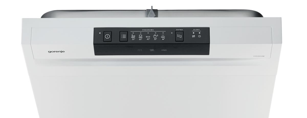 Geschirrspüler Gs520e15w B: 44 cm Freistehend Weiß - Weiß, Basics, Kunststoff/Metall (44/84/60cm) - Gorenje