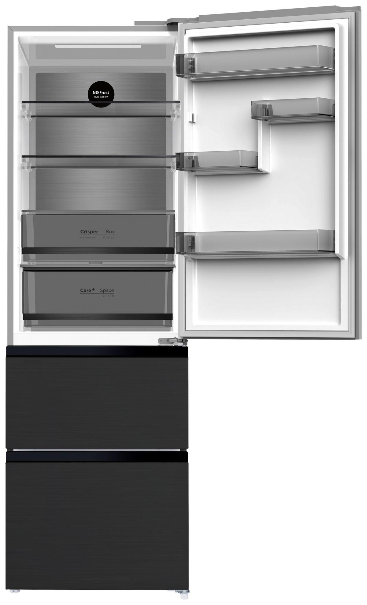 Kühl-gefrier-kombination Wfd400enfddix - Schwarz, Basics, Metall (60/190,8/63.8cm) - PKM