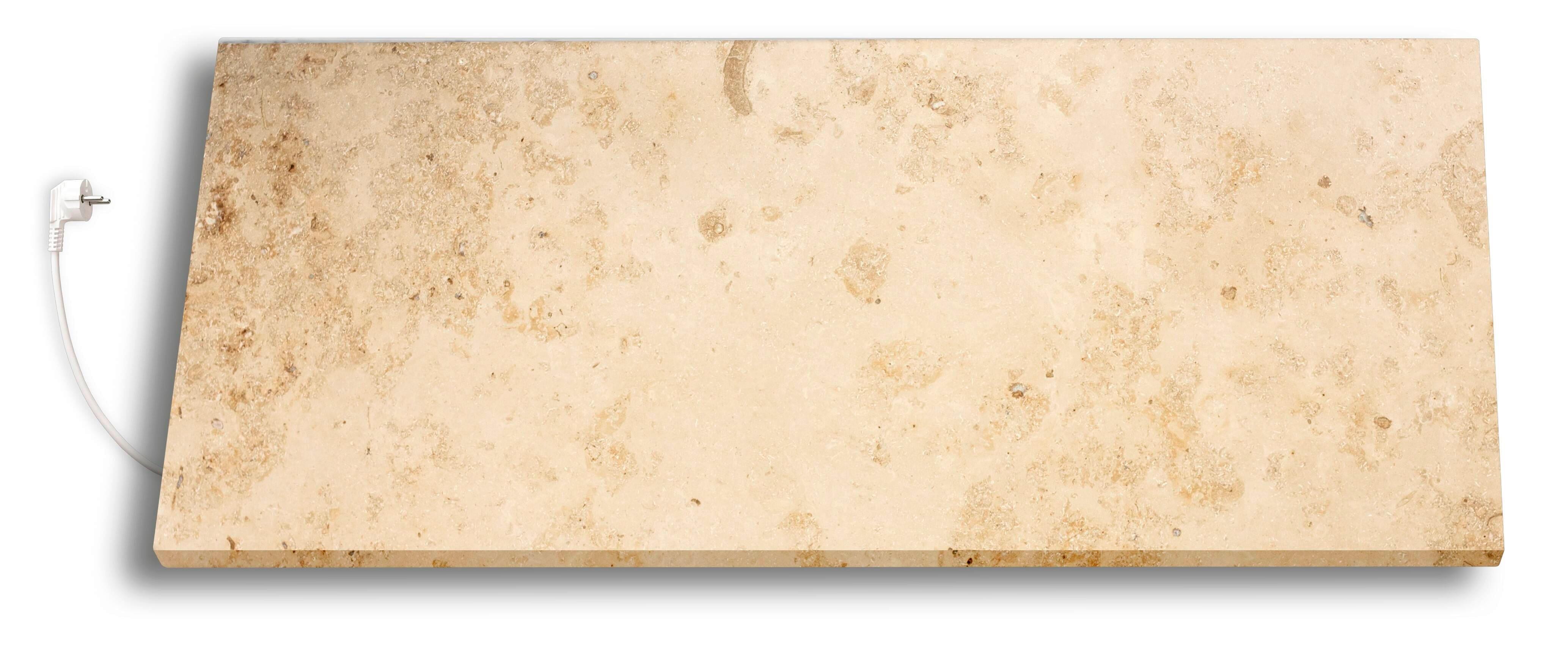 Infrarot Heizung 800 W Creme 40x100 Cm Fernbedienung - Creme, MODERN, Stein (100/40/2cm) - marmony