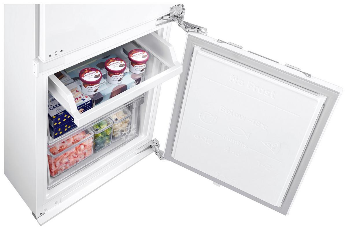 Kühl-Gefrier-Kombination Brb80f26adf0ef - Weiß, MODERN, Glas/Kunststoff (54/177,5/55cm) - Samsung