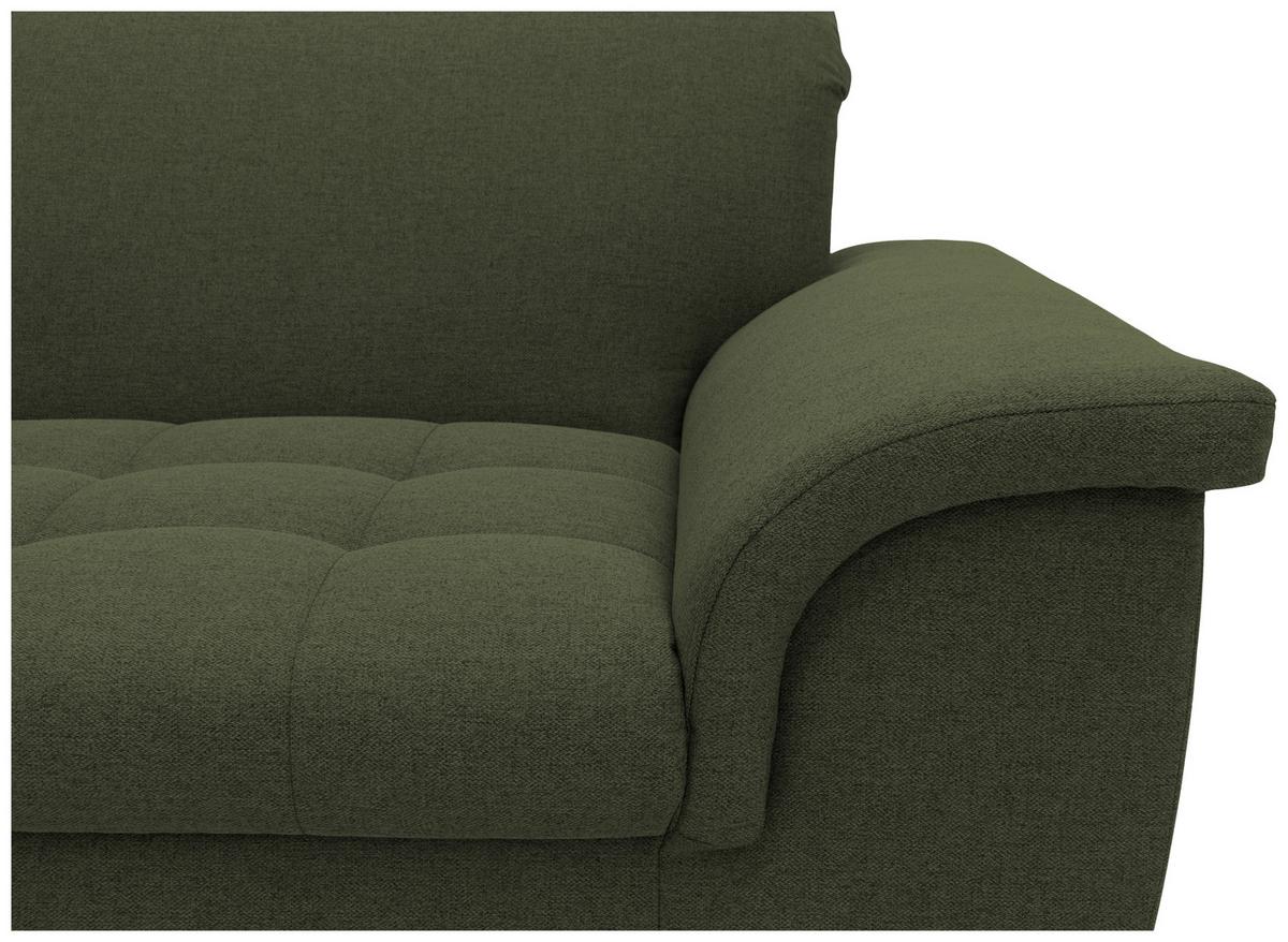 2-Sitzer-Sofa Franzi Armlehnen Grün Webstoff - Chromfarben/Grün, KONVENTIONELL, Textil (190/81/97cm) - MID.YOU