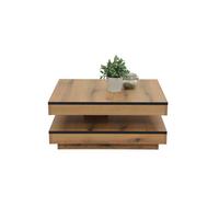 Couchtisch Ben Eiche Dekor L: 78 cm - Eichefarben, Design, Holzwerkstoff (78/78/34cm) - Livetastic