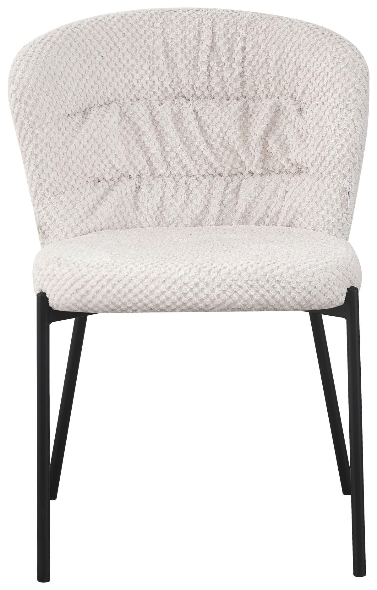 Židle EMILY béžová - černá/béžová, Lifestyle, kov/dřevo (55/79/59cm) - Mömax
