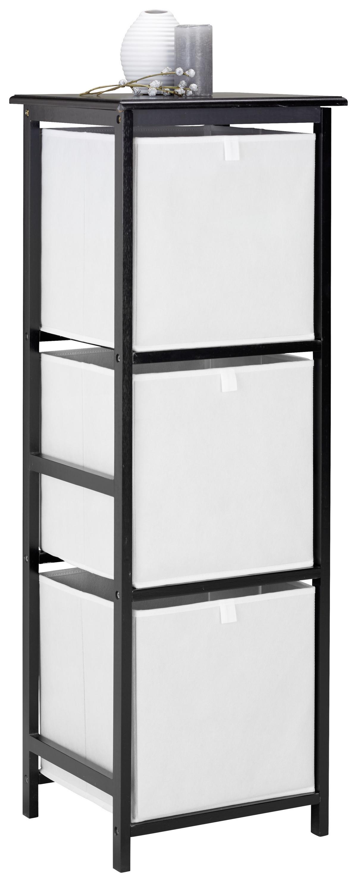 REGÁL NINO - čierna, Modern, drevo/kompozitné drevo (37/114,5/32cm) - Based