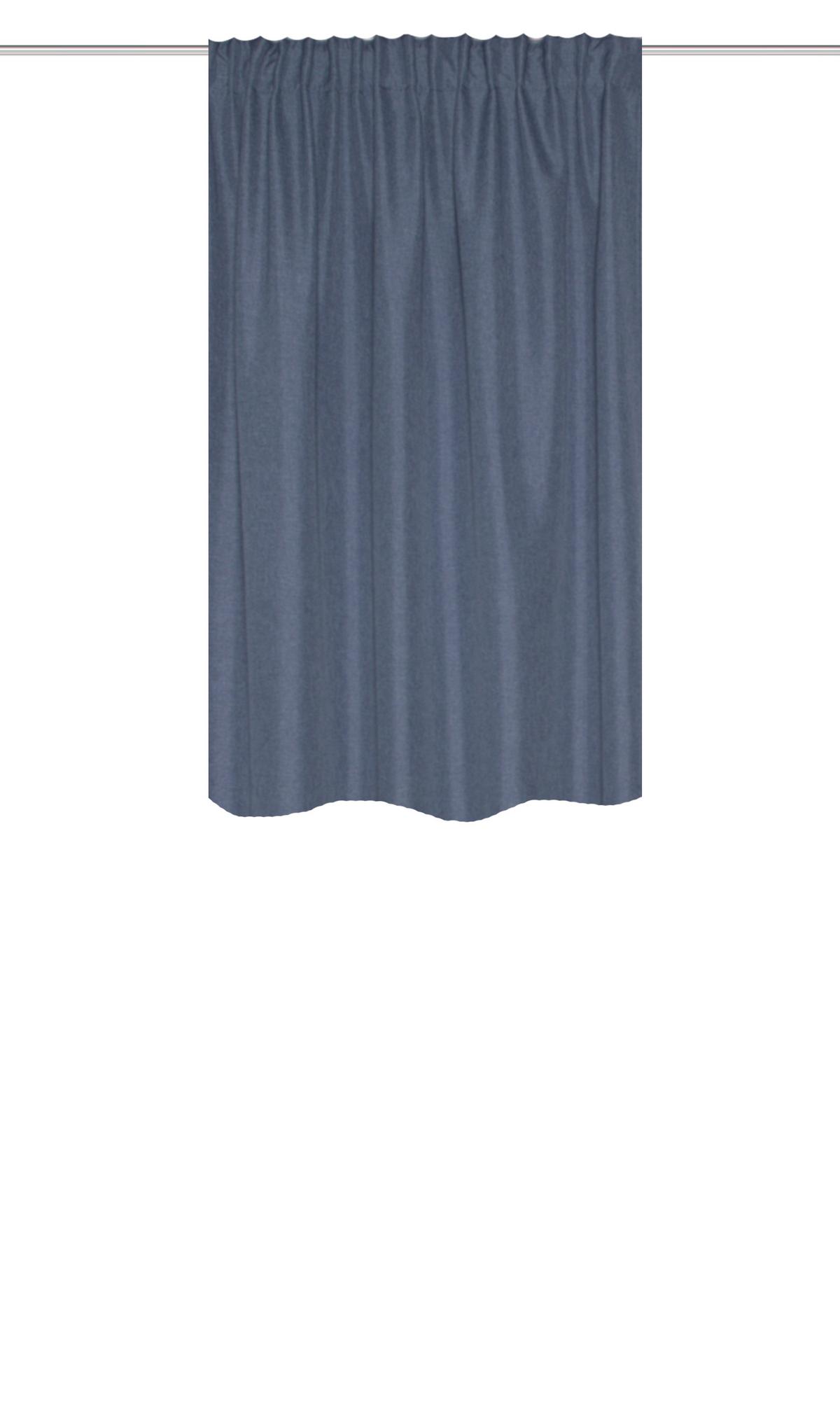 Wärmeschutzvorhang Blau B: 135 Cm - Blau, Basics, Textil (135/145cm) - Schmidt W. Gmbh