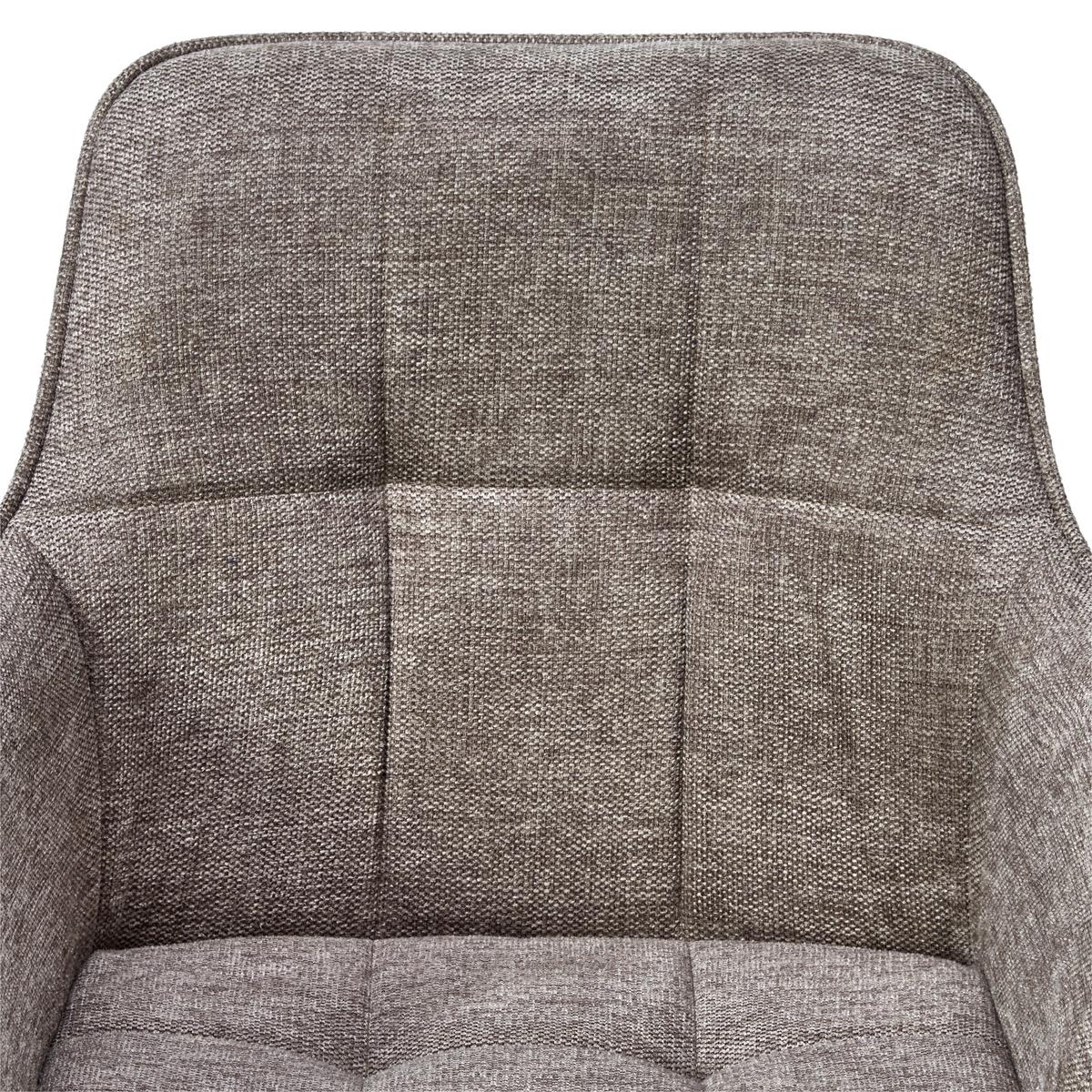 Armlehnstuhl-set Leicester - Schwarz/Braun, LIFESTYLE, Textil/Metall (57/84/60cm) - MID.YOU