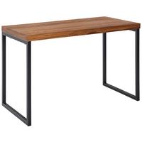 Trendový psací stůl z masivního dřeva š: 117cm - černá/barvy sheesham, Moderní, kov/dřevo (117/59/76,5cm) - MID.YOU