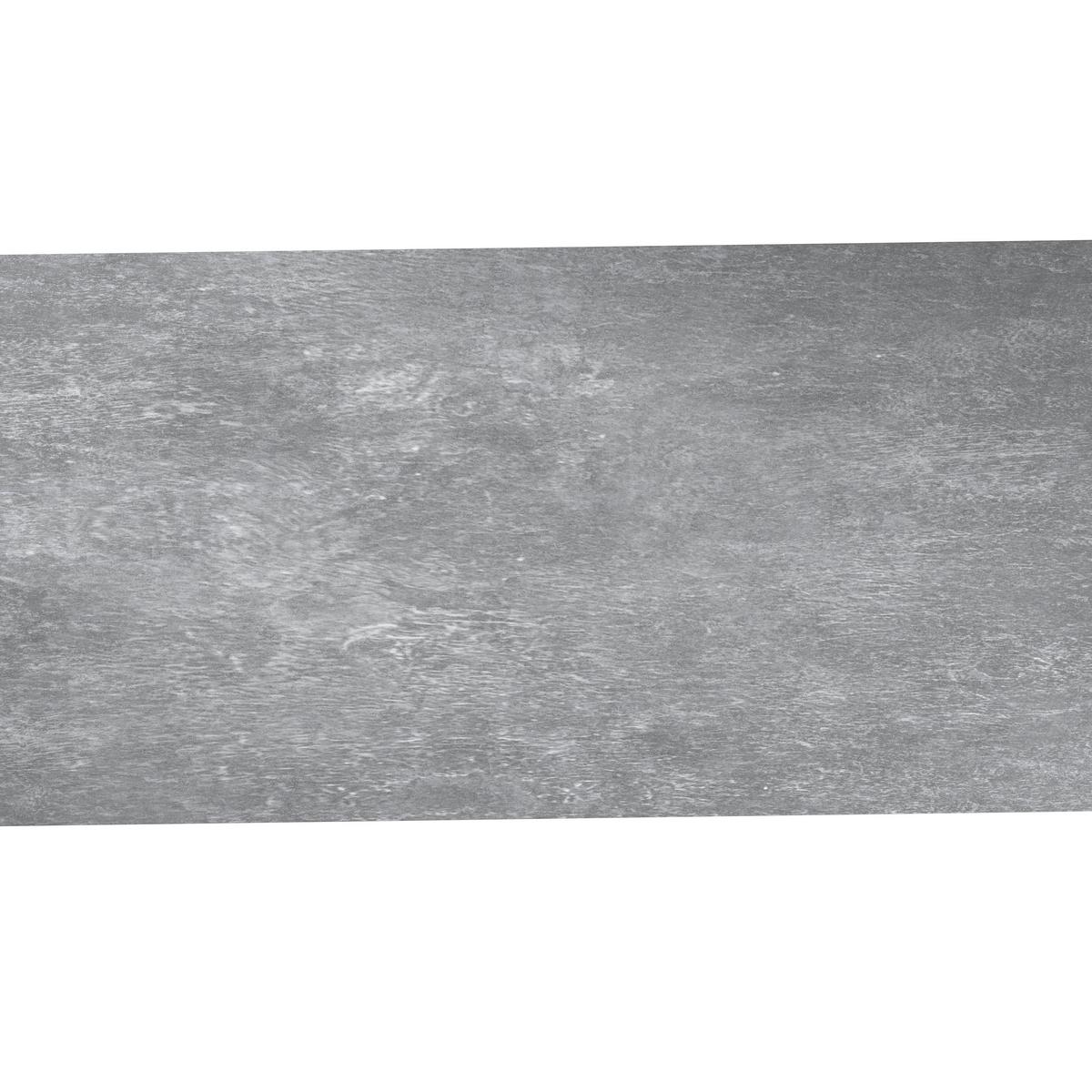 Jídelní stůl STEVE 180 - černá, Moderní, kov/kompozitní dřevo (180/76/90cm)