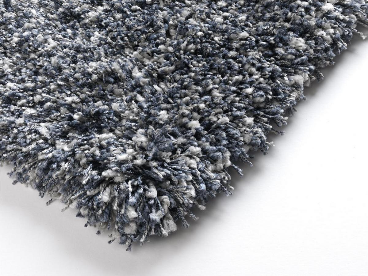 Hochflorteppich Fashion Shaggy Blau/Grau 120x170 cm - Blau/Grau, Basics, Textil (120/170cm) - Novel