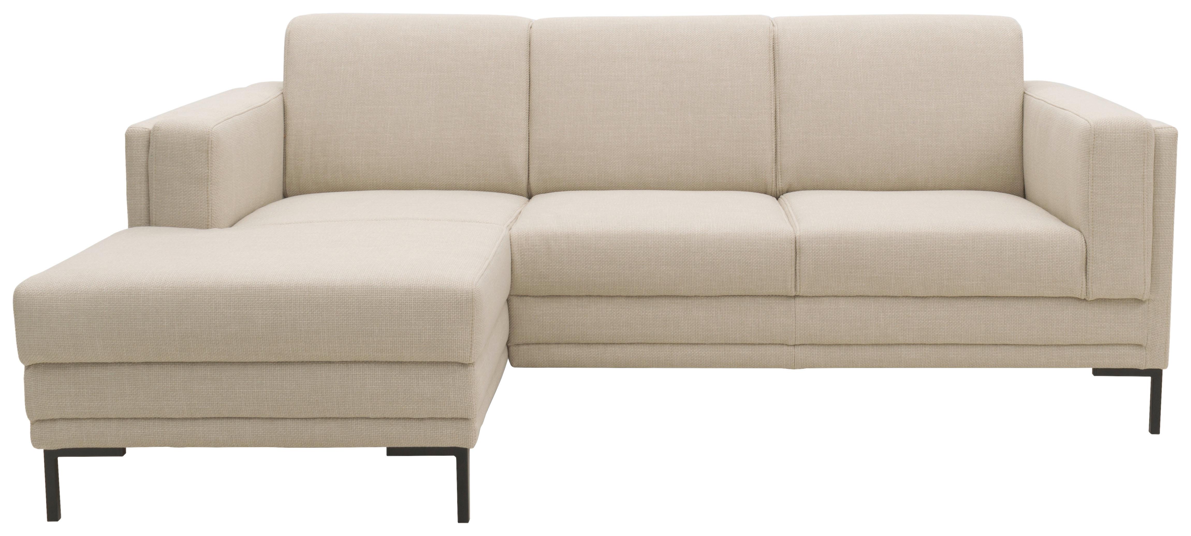 Ecksofa Looks Vii - Beige/Schwarz, Design, Textil (214/146cm) - LOOKS by W.Joop