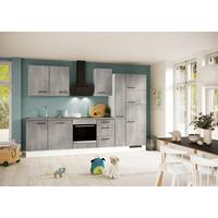 Küchenleerblock Ip1200 - Weiß/Grau, Design, Holzwerkstoff (310cm) - Impuls