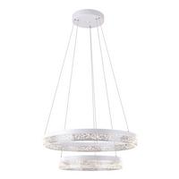 Led-hängeleuchte 68225-60 Smitty - Transparent/Weiß, Basics, Kunststoff/Metall (60/120cm) - Globo