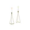 Kerzenständer-set Eisen Für Stabkerzen 2-Teilig - Goldfarben, Basics, Metall (9,5/24,2cm) - Echtwerk