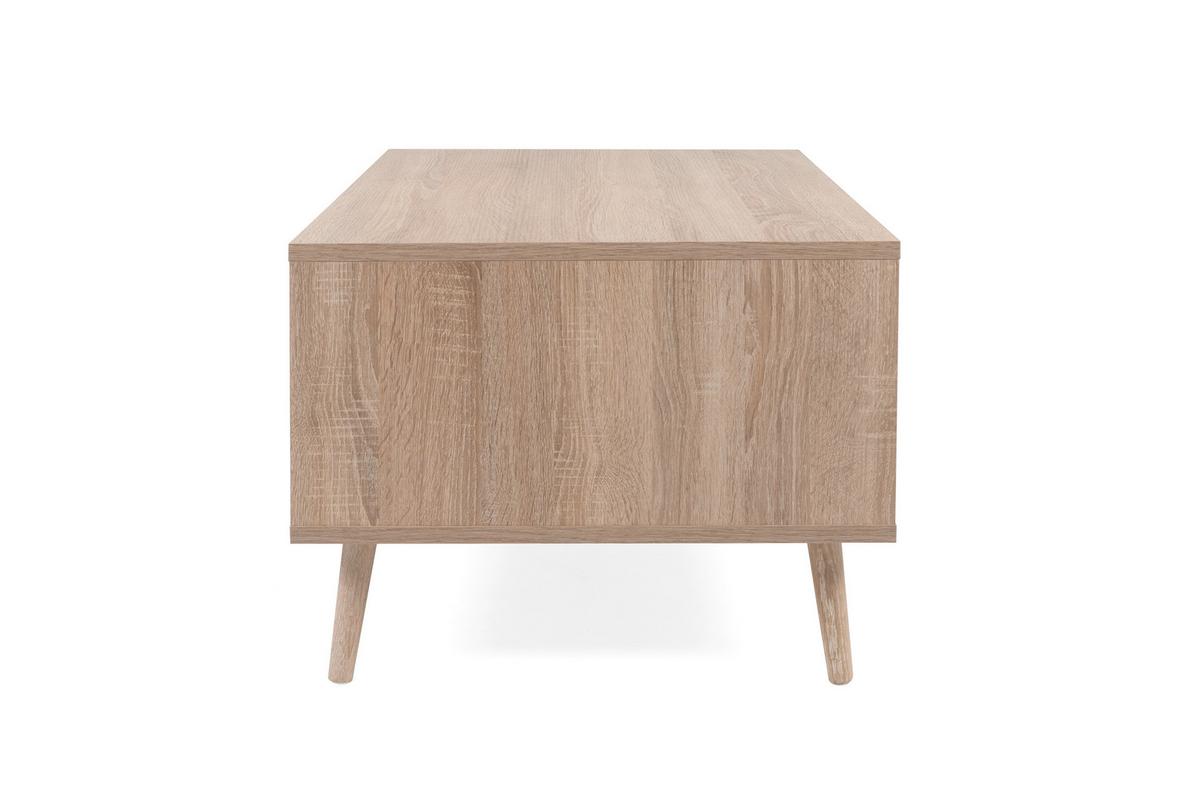 Couchtisch mit Drehtür und Fächer Bali, Eichefarben - Sonoma Eiche, Natur, Holz/Holzwerkstoff (100/60/46cm) - MID.YOU