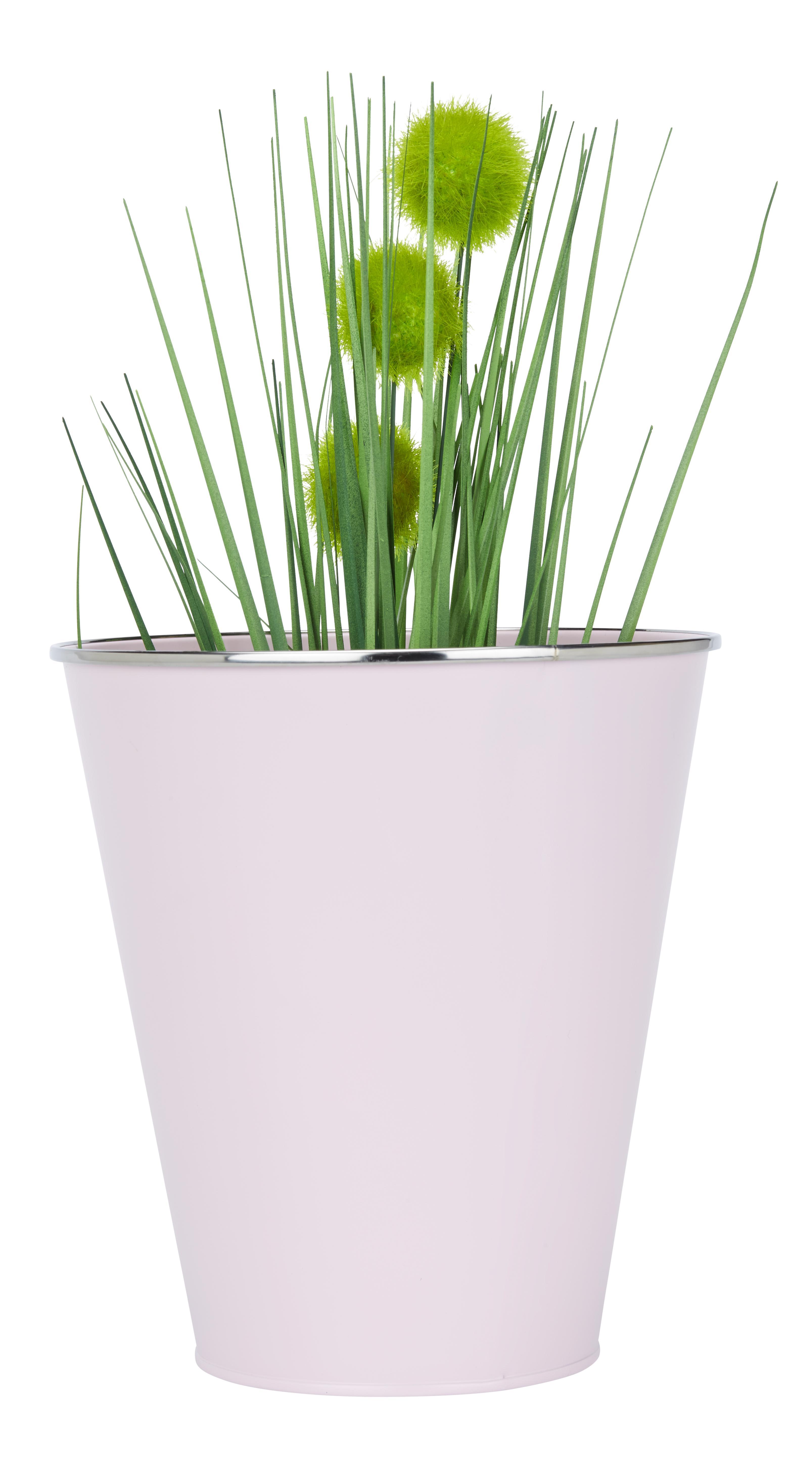 Květináč Poppyseed - růžová, kov (19,5/21cm)