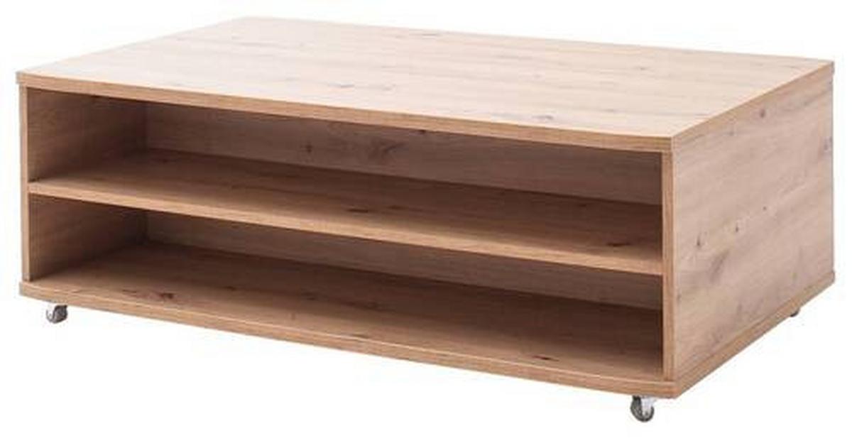 Couchtisch Cortona Mit Rollen Anthrazit/eichefarben - Eichefarben/Anthrazit, Design, Holzwerkstoff (115/70/42cm) - Livetastic