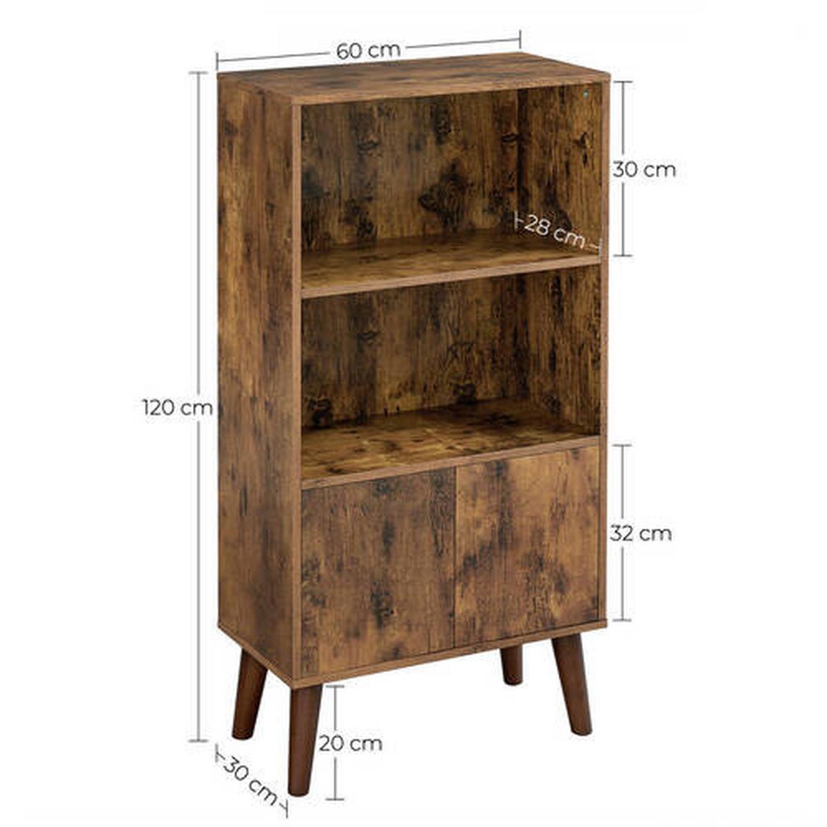 Highboard Highboard B: 60 Cm Braun - Braun, Trend, Holzwerkstoff (60/120/30cm) - Boxxx