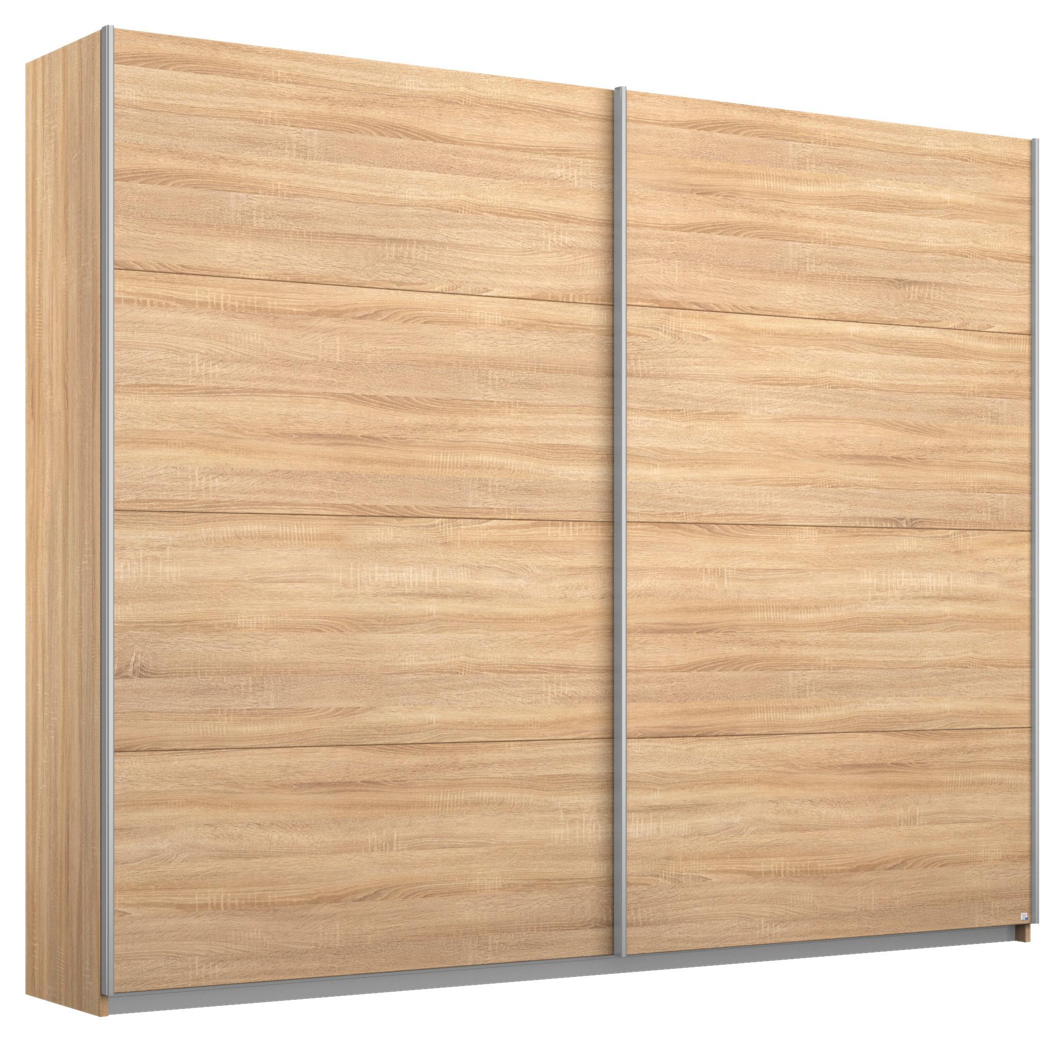 Schwebetürenschrank 226cm Belluno, Sonoma Eiche Dekor - Sonoma Eiche, MODERN, Holzwerkstoff (226/230/62cm) - Rauch Möbel