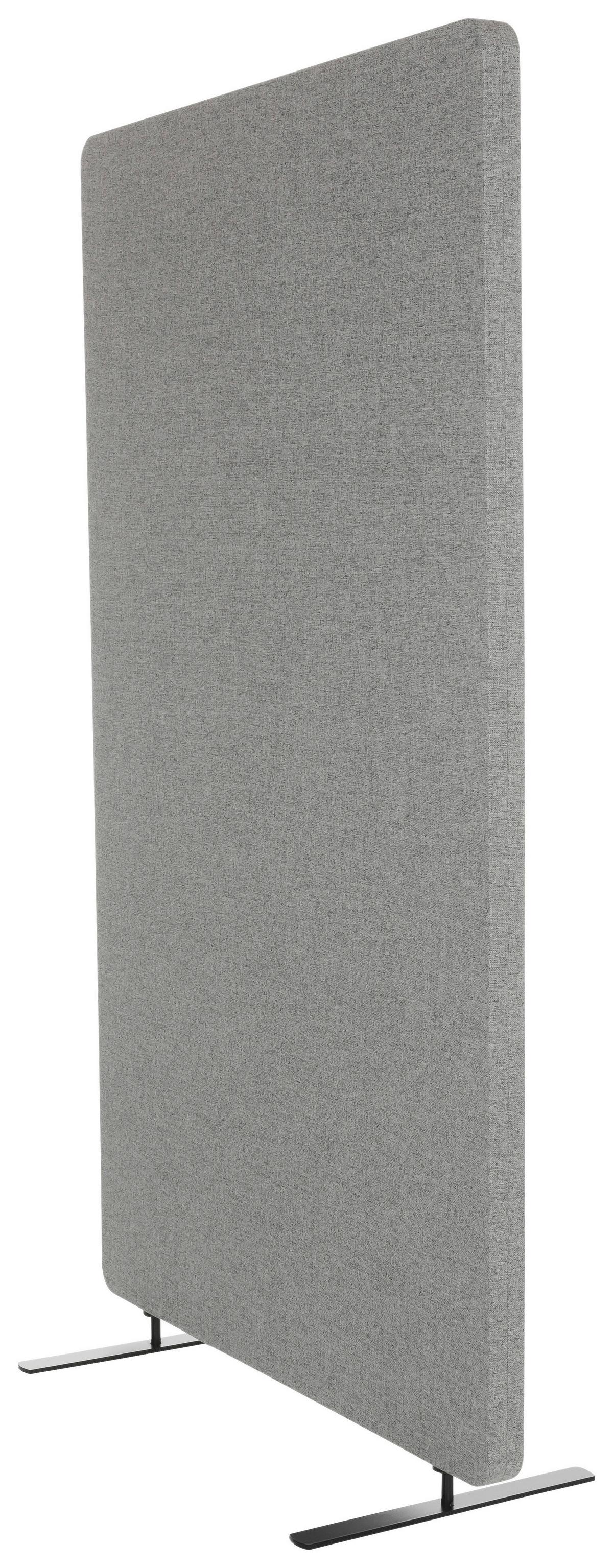 Trennwand Flexmiut Stand - Hellgrau, Basics, Kunststoff/Textil (80/142/35cm) - MID.YOU