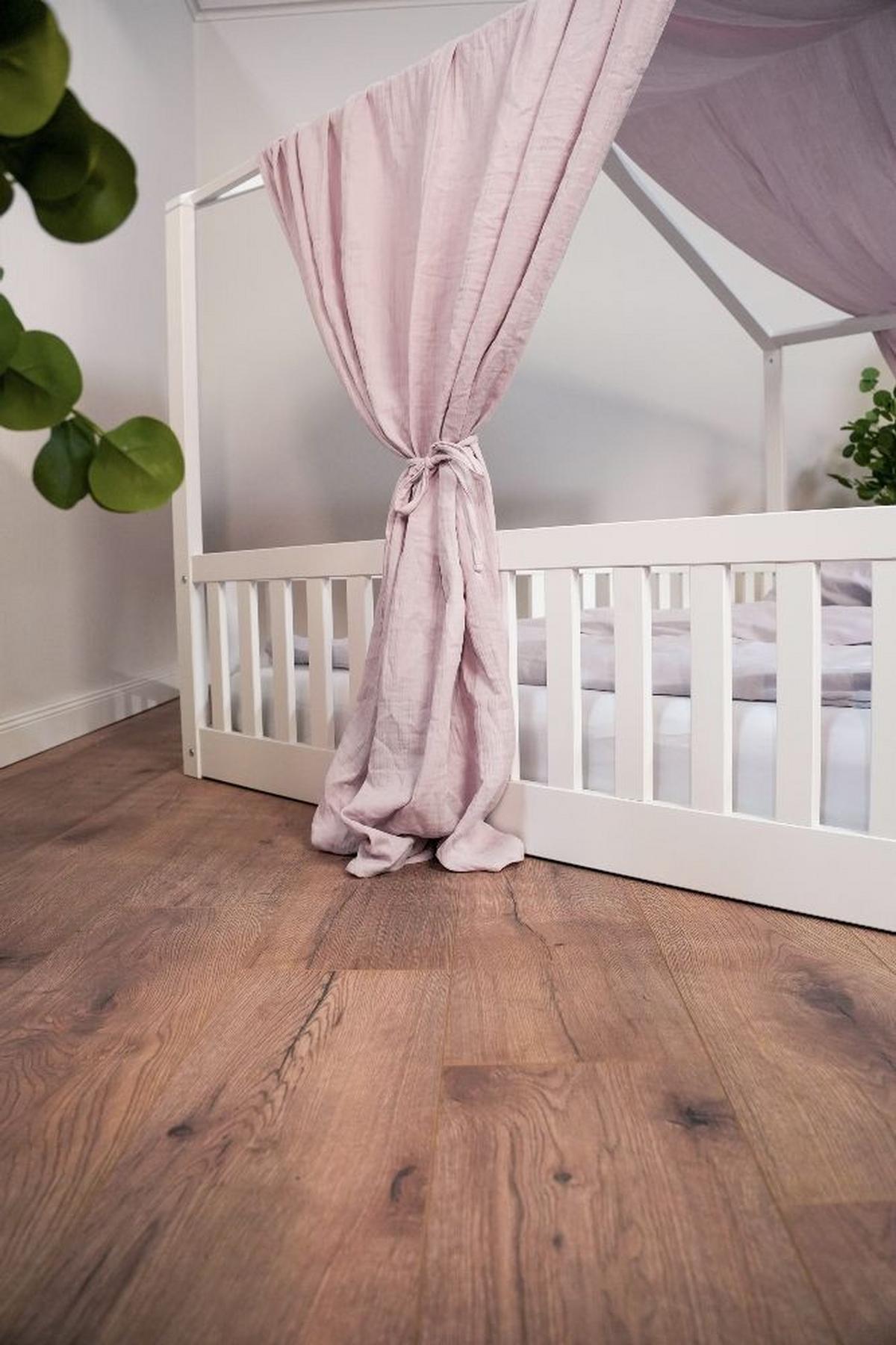 Spielvorhang Altrosa, B/l: 90x200cm - Altrosa, Basics, Textil (90/200cm) - tiSsi