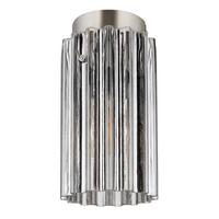 Deckenleuchte Cayden Klar Nickelfarben D: 11,5 Cm - Klar/Nickelfarben, KONVENTIONELL, Glas/Metall (11.5/21cm) - Globo