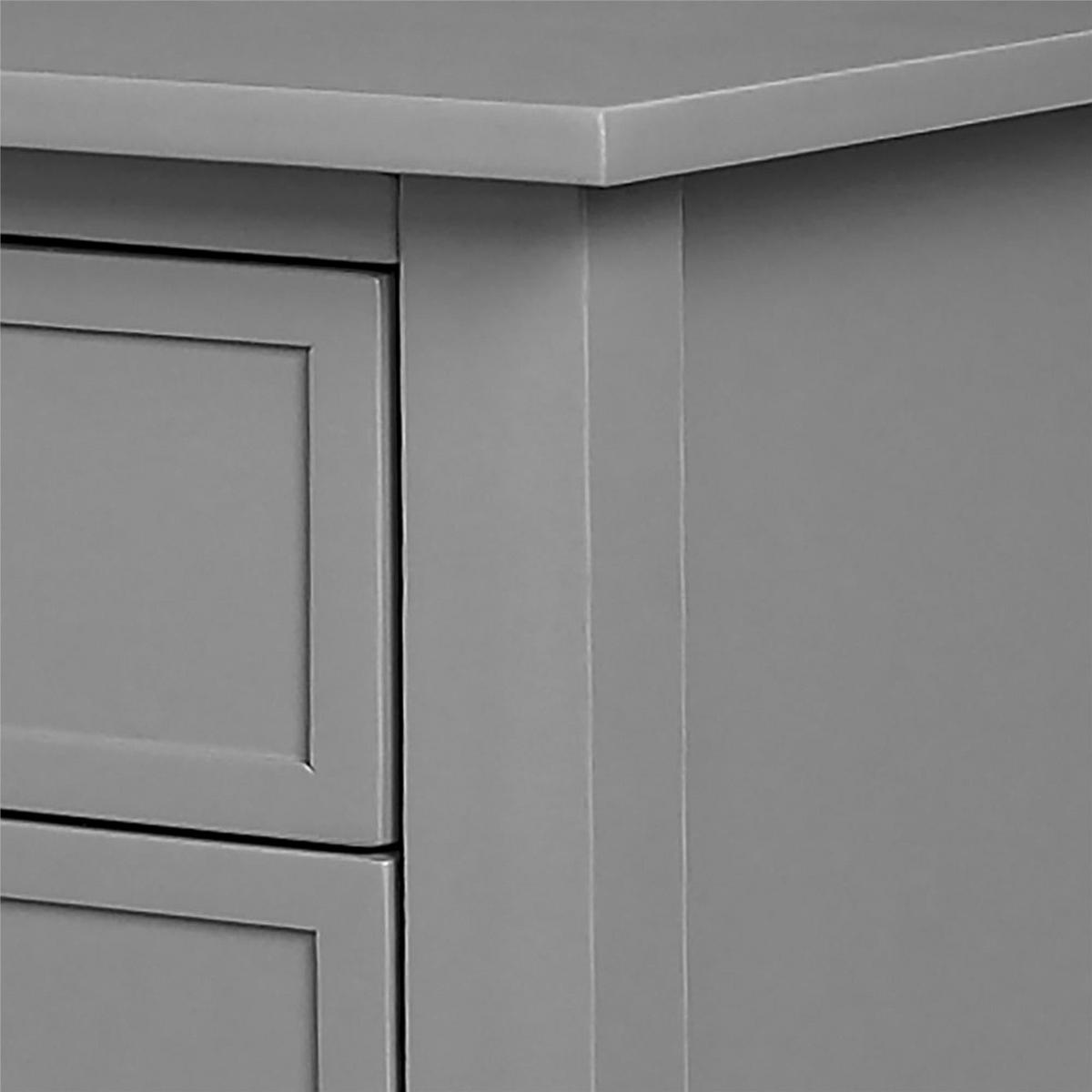 Beistelltisch Franklin Grau B: 55 Cm - Grau, Design, Holz/Holzwerkstoff (55/39/71cm) - MID.YOU