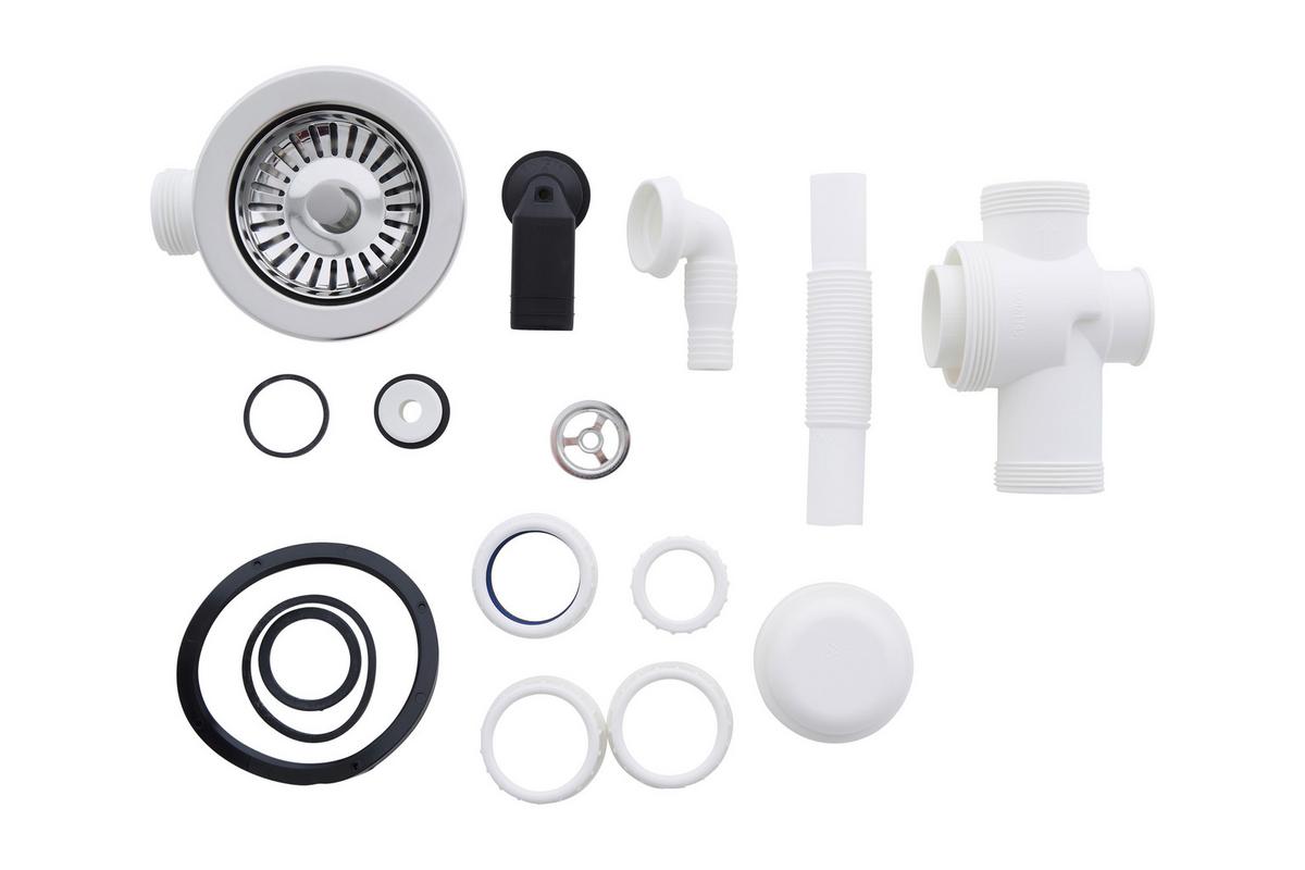 Spüle Respekta Houston Kunststein Bxt: 80x50 cm - Grau, Trend, Glas/Kunststoff (80/21/50cm) - Respekta