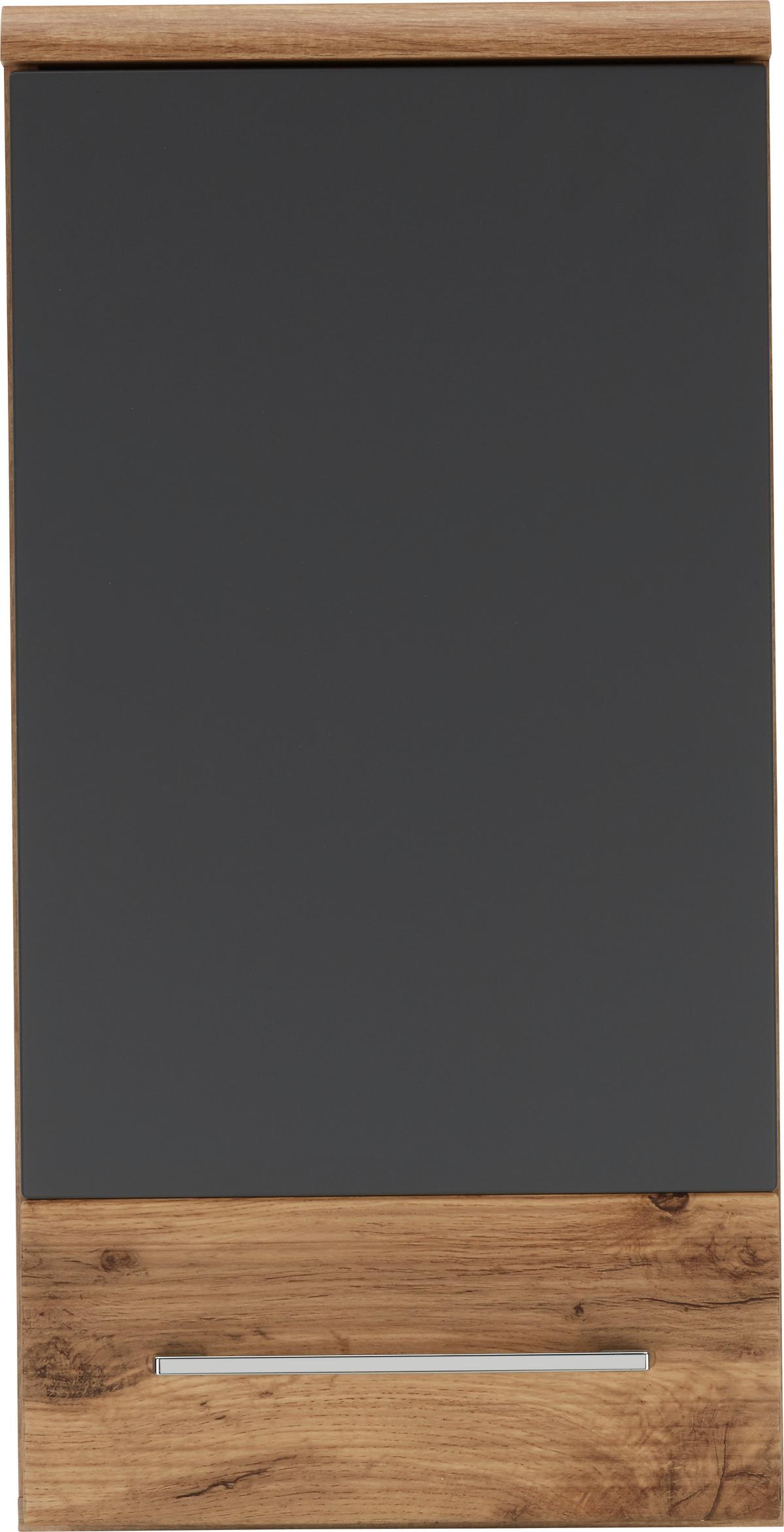 HORNÍ SKŘÍŇKA FLOAT -EXKLUSIV- - barvy dubu/barvy chromu, Moderní, kov/kompozitní dřevo (35/70/21cm) - Premium Living