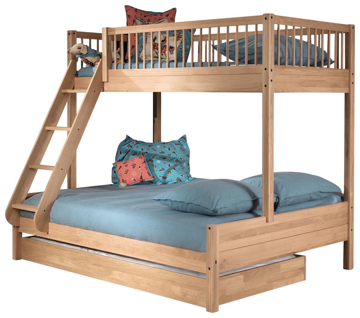 Etagenbett Forrest Eichefarben 90/140x200cm - Eichefarben/Naturfarben, MODERN, Holz (90/140/200cm) - Vipack