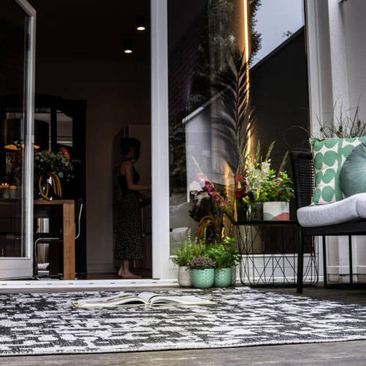 Flachwebteppich My Tallinn 542 - Grau, Design, Textil (120/170cm) - Obsession